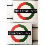 London Transport enamel BUS & COACH STOP FLAG (Com