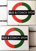 London Transport enamel BUS & COACH STOP FLAG (Com