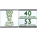 London Transport bus stop enamel E-PLATES for Alde