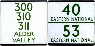 London Transport bus stop enamel E-PLATES for Alde