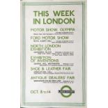 Original 1934 London Transport double royal POSTER