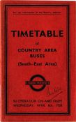 London Transport Officials' TIMETABLE BOOKLET date