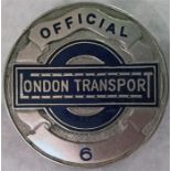1930s London Transport OFFICIAL'S PLATE from the f