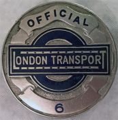 1930s London Transport OFFICIAL'S PLATE from the f