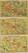 1912-issued Metropolitan Railway MAP POSTCARDS sho