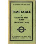 London Transport Officials' TIMETABLE BOOKLET date