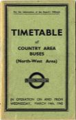 London Transport Officials' TIMETABLE BOOKLET date