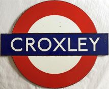 London Underground PLATFORM SIGN from Croxley stat