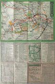 1912 London Underground POCKET MAP "What to See an