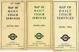 London Transport Green Lines Coaches POCKET MAPS o