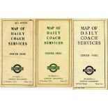 London Transport Green Lines Coaches POCKET MAPS o