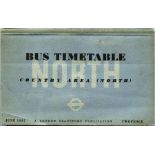 London Transport BUS TIMETABLE BOOKLET for Country