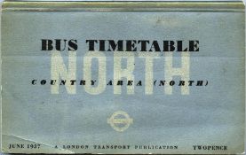 London Transport BUS TIMETABLE BOOKLET for Country