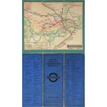 c1931 London Underground MAP OF LONDON'S UNDERGROU