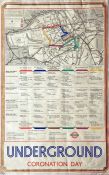 Original 1937 London Transport double royal POSTER