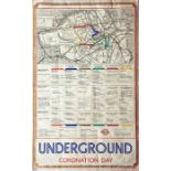 Original 1937 London Transport double royal POSTER