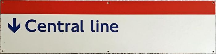 London Underground ENAMEL STATION SIGN 'Central li