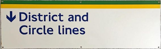 London Underground ENAMEL STATION SIGN 'District &