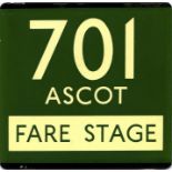 London Transport coach stop enamel E-PLATE for Gre