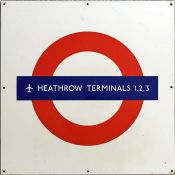 London Underground PLATFORM ROUNDEL SIGN from Heat