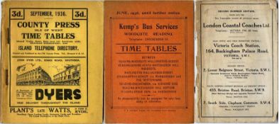 County Press Isle of Wight TIMETABLE BOOKLET dated
