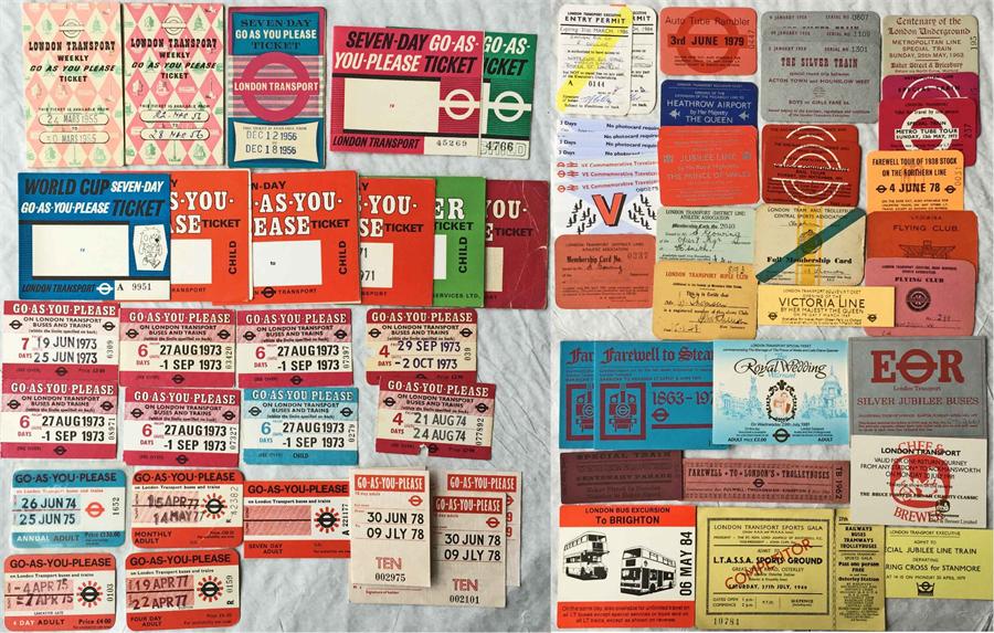 Quantity of London Transport SPECIAL TICKETS compr