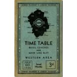 London Transport Western Area TIMETABLE BOOKLET fo