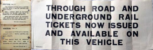 A 1930 Underground Group POSTER NOTICE regarding t