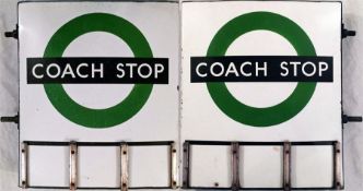 London Transport enamel COACH STOP FLAG (Compulsor