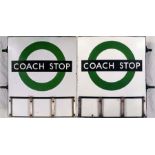 London Transport enamel COACH STOP FLAG (Compulsor