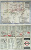 1921 London Underground MAP OF THE ELECTRIC RAILWA