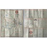 1928 London Underground MAP of the Electric Railwa