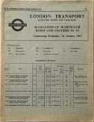 London Transport (Country Buses & Coaches) ALLOCAT