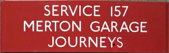 London Transport bus stop enamel Q-PLATE 'Service
