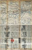 c1913 London Underground "MAP of the Electric Rail