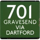 London Transport coach stop enamel E-PLATE for Gre