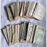 Selection of 1930s/40s London Underground CARD TIC