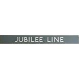 London Underground enamel PLATFORM SIGN 'Jubilee L