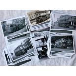 Quantity of London Transport b&w 6" x 4" BUS PHOTO