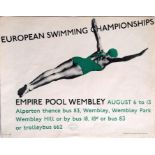 Original 1938 London Transport PANEL POSTER 'Europ