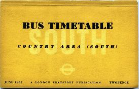 London Transport BUS TIMETABLE BOOKLET for Country