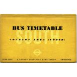 London Transport BUS TIMETABLE BOOKLET for Country