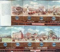 Fold out PROMOTIONAL BROCHURE for the North West London (tube) Railway between Victoria and