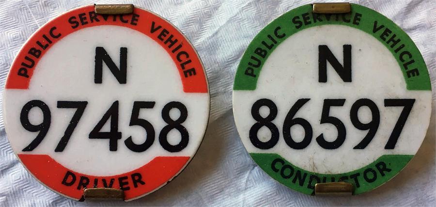 London Bus Driver's and Conductor's PSV LICENCE BADGES. Metropolitan Traffic Area badges N97458 - Image 3 of 3