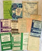Selection of United Counties EXPRESS SERVICE LEAFLETS dating from the 1930s (mostly) and the