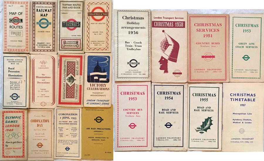 Selection of London General/Underground Group/London Transport POCKET MAPS & HOLIDAY LEAFLETS - Image 2 of 2