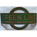 Green Line Coaches Ltd driver's & conductor's CAP BADGE issued between 1930-1933. In standard
