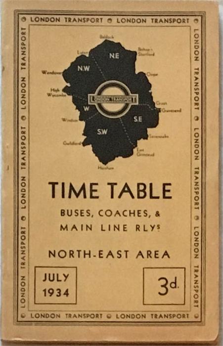 London Transport TIMETABLE BOOKLET of Buses, Coaches & Main Line Rlys for the North-East Area - Image 2 of 3