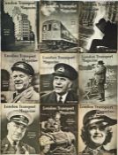 A complete run of London Transport MAGAZINES from issue no 1 (April 1947) to no 9 (December 1947).