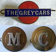 CAP BADGE 'The Grey Cars' from this Devon company, est in 1913, part of Devon General from 1932